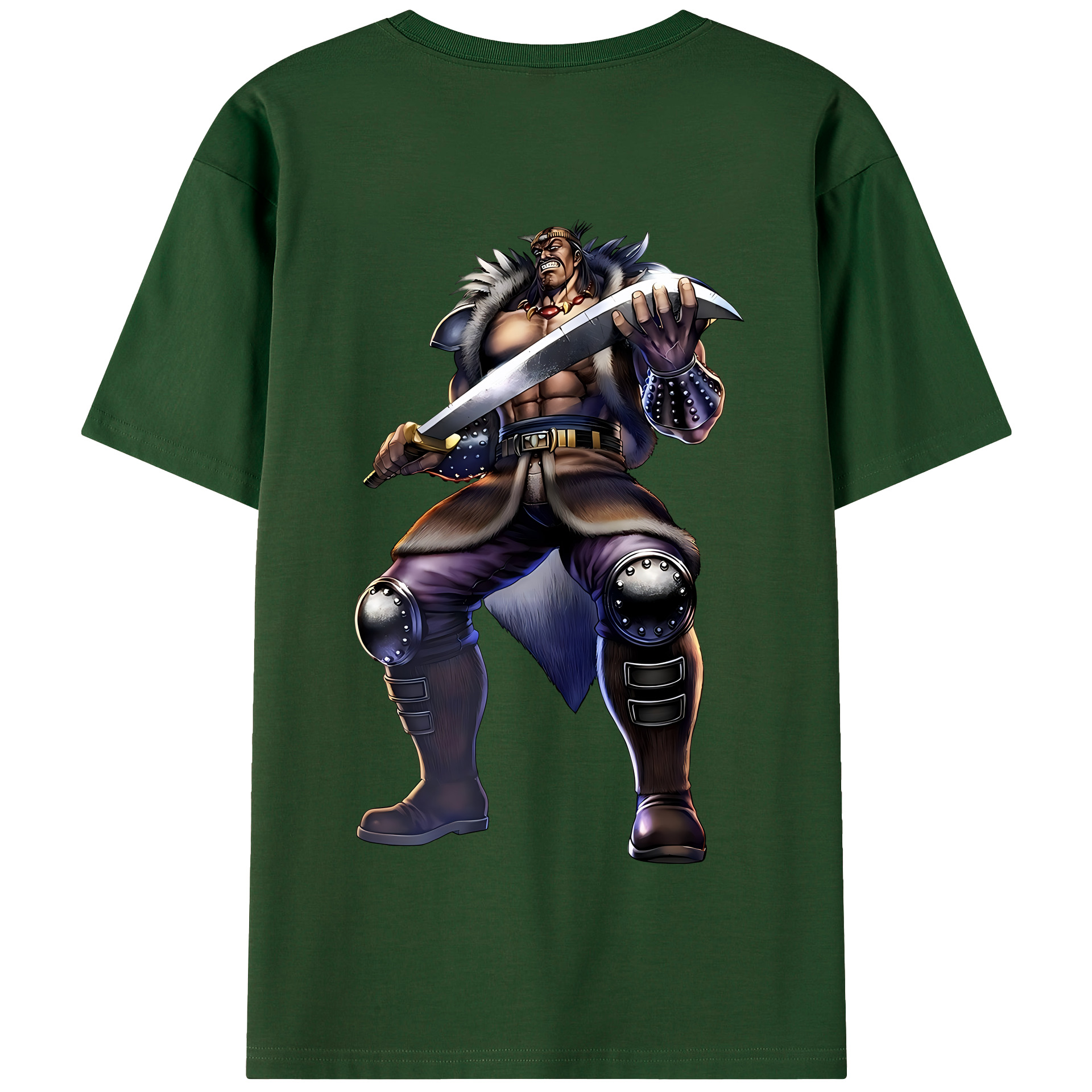 （画像用） 北斗の拳 Fist of the North Star 綿100％半袖Tシャツ（背面プリント）